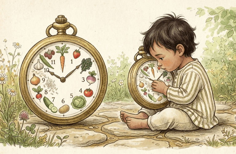 A young child self-serving at mealtime, understanding why my toddler eats one day and not the next, at Blue Blocks Montessori School, Hyderabad
